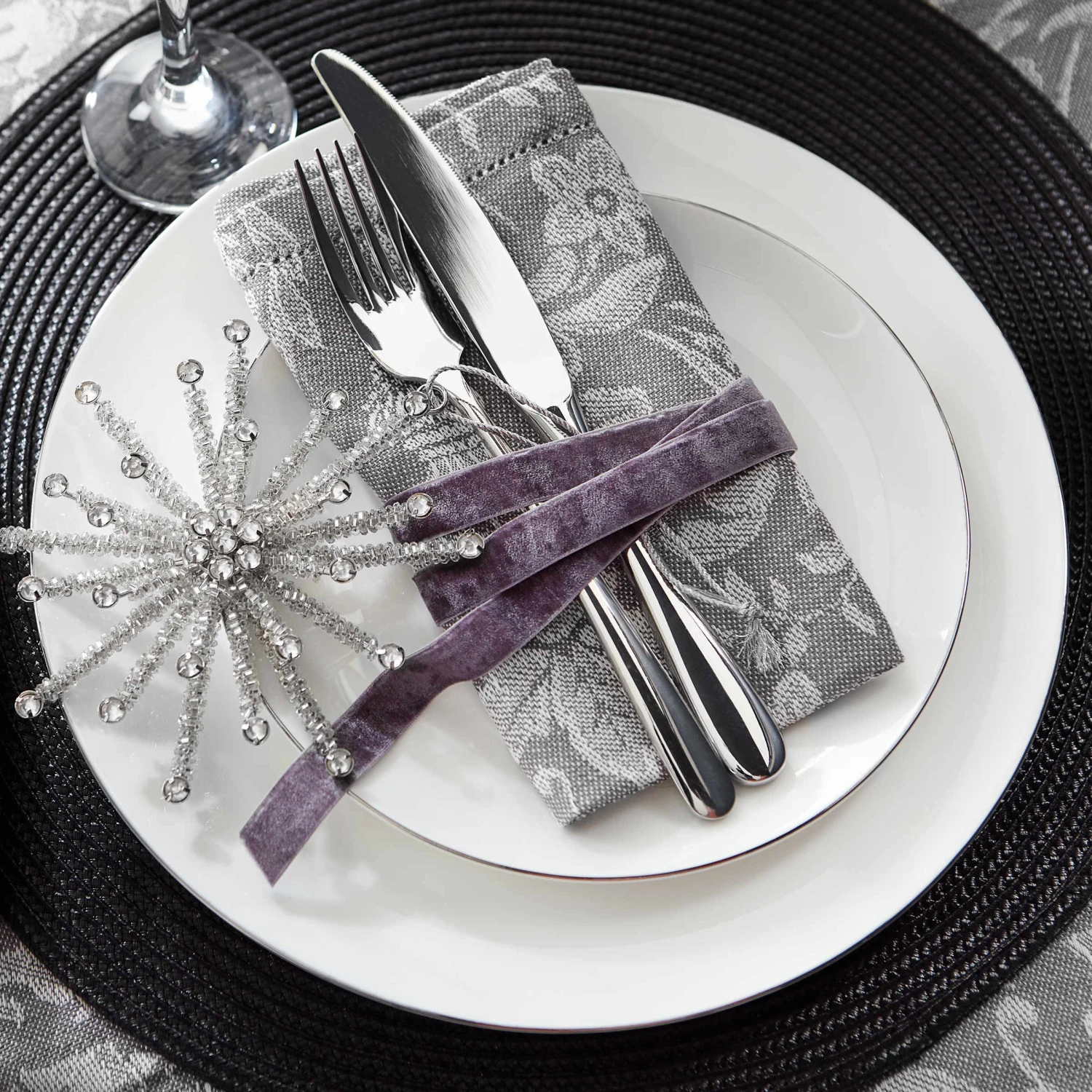 6x Tischset Ø38cm AMBIENTE In Schwarz 3 6x Tischset Ø38cm AMBIENTE In Schwarz – Bild 3