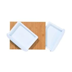 Bambusbrett Mit 2 Auffangschalen L 32 X B 25cm BAMBOO In Weiß -Küche Store butlers bambusbrett mit 2 auffangschalen l 32 x b 25cm bamboo in weiss 2