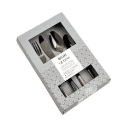 Besteck-Set 4-tlg. QUEENS In Schwarz