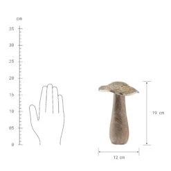 Deko-Pilz Höhe 19cm HARVEST SPLENDOR In Gold -Küche Store butlers deko pilz hohe 19cm harvest splendor in gold 2