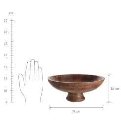 Deko-Schale Mit Fuß Ø30cm MANGO DAYS In Braun -Küche Store butlers deko schale mit fuss o30cm mango days in braun 2