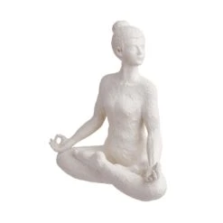 Deko Statue Höhe 24cm LOTUS In Weiß 10 Deko Statue Höhe 24cm LOTUS In Weiß -Küche Store butlers deko statue hohe 24cm lotus in weiss 2