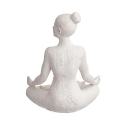 Deko Statue Höhe 24cm LOTUS In Weiß 14 Deko Statue Höhe 24cm LOTUS In Weiß -Küche Store butlers deko statue hohe 24cm lotus in weiss 6