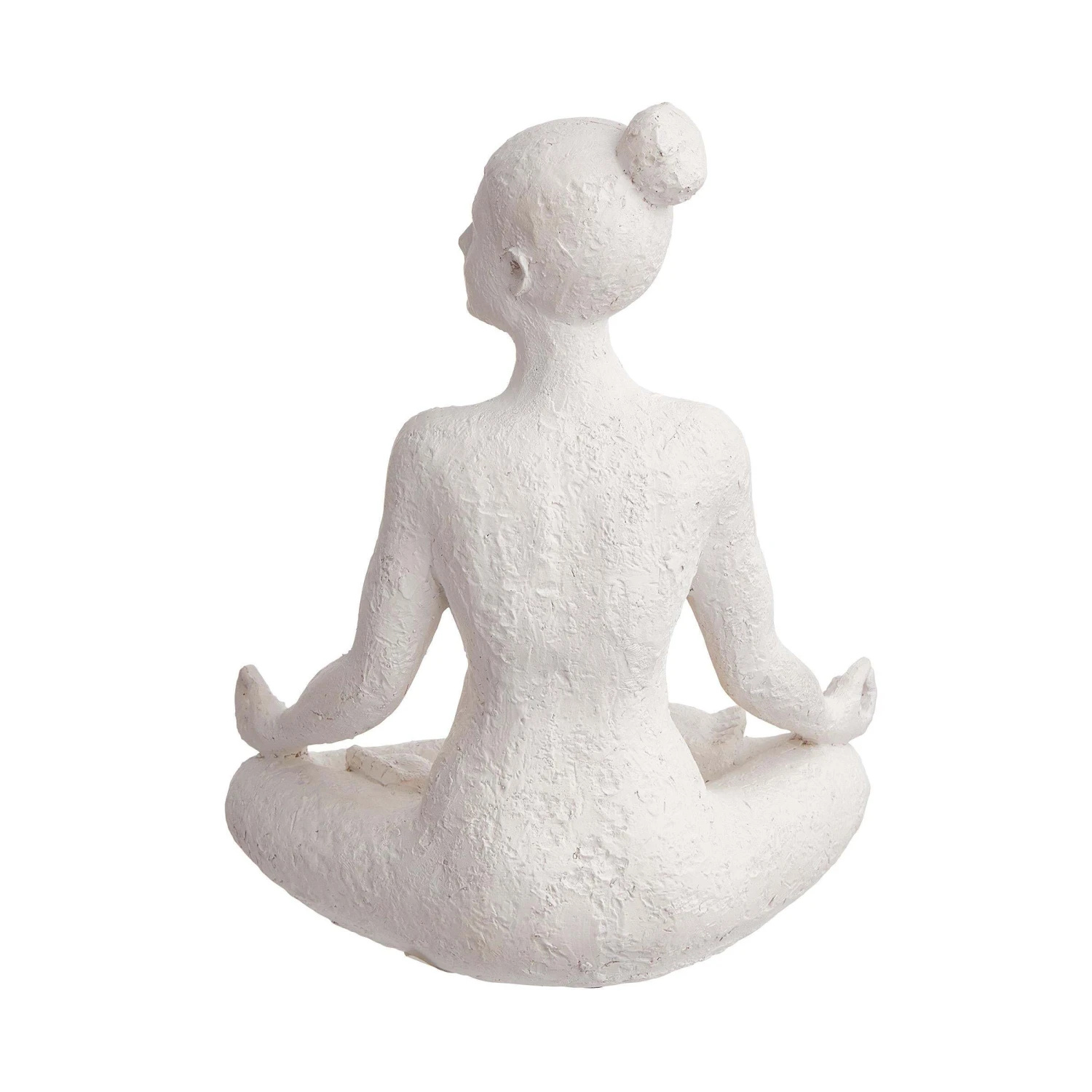 Deko Statue Höhe 24cm LOTUS In Weiß 7 Deko Statue Höhe 24cm LOTUS In Weiß – Bild 7