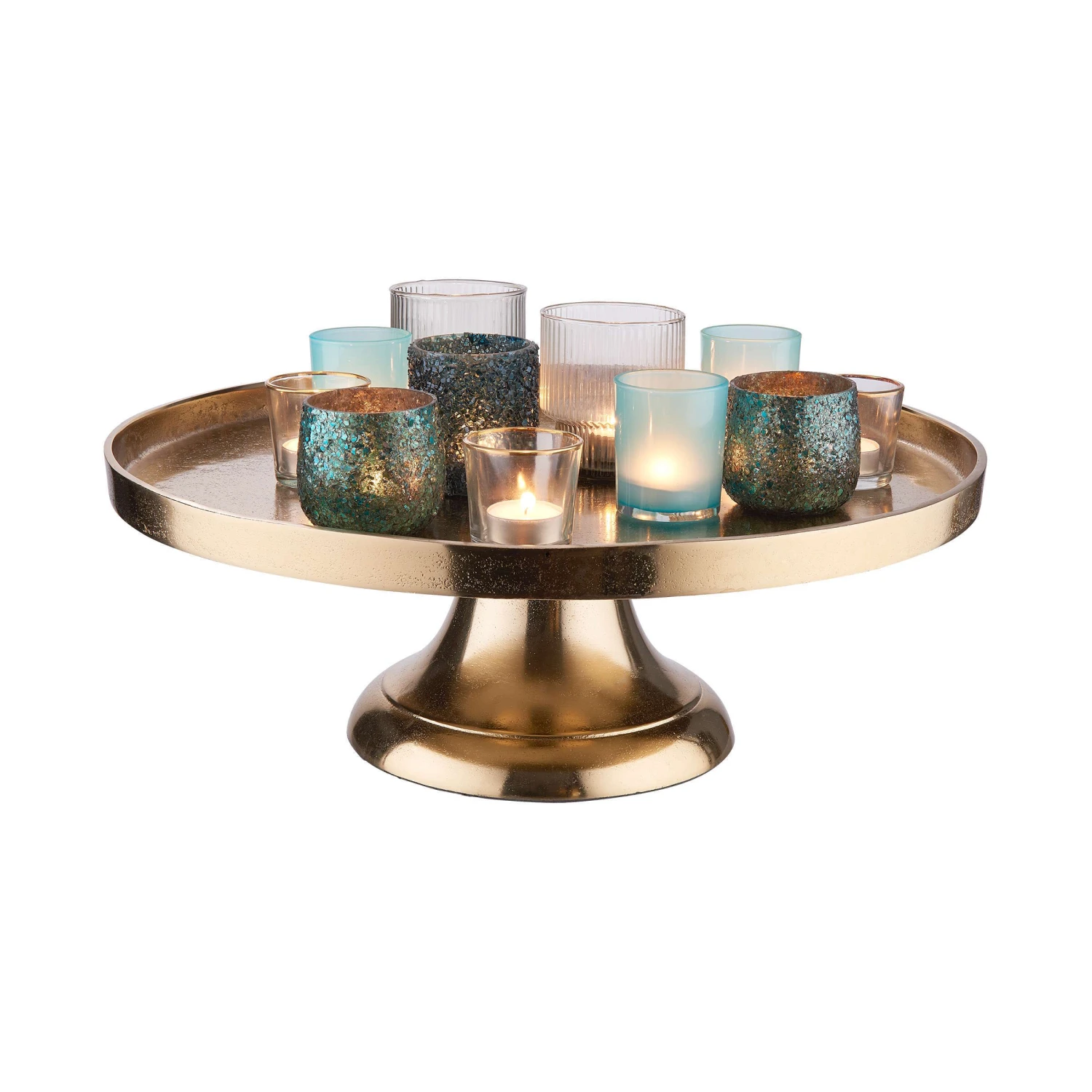 Deko-Teller Mit Fuß Ø50cm BANQUET In Gold 6 Deko-Teller Mit Fuß Ø50cm BANQUET In Gold – Bild 6