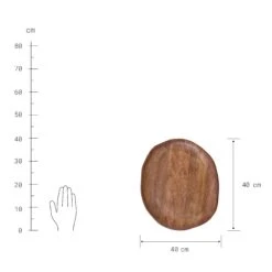 Deko-Teller Organisch Ø40cm MANGO DAYS In Braun -Küche Store butlers deko teller organisch o40cm mango days in braun 2