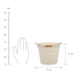 Eimer 2l ZINC In Beige 7 Eimer 2l ZINC In Beige -Küche Store butlers eimer 2l zinc in beige 3