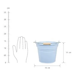 Eimer 2l ZINC In Hellblau 5 Eimer 2l ZINC In Hellblau -Küche Store butlers eimer 2l zinc in hellblau 2