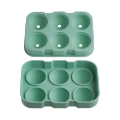 Eiswürfelform XXL 6 Eisbälle COOL DOWN In Salbei -Küche Store butlers eiswurfelform xxl 6 eisballe cool down in salbei 4