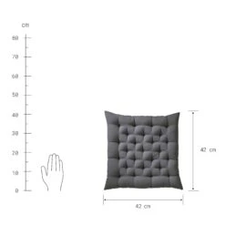 Futonkissen L 42 X B 42cm SOLID In Grau -Küche Store butlers futonkissen l 42 x b 42cm solid in grau 3