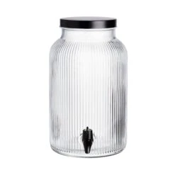 Getränkespender Mit Ständer 2 Tlg. FOUNTAIN In Transparent-Schwarz -Küche Store butlers getrankespender mit stander 2 tlg fountain in transparent schwarz 5