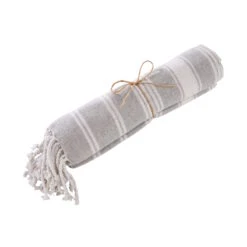 Hamamtuch L 170 X B 90cm SURFSIDE In Hellgrau -Küche Store butlers hamamtuch l 170 x b 90cm surfside in hellgrau 3