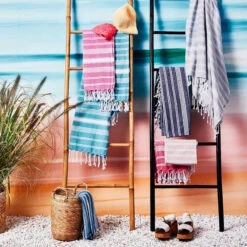 Hamamtuch L 170 X B 90cm SURFSIDE In Türkis -Küche Store butlers hamamtuch l 170 x b 90cm surfside in turkis 4