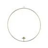Hängedeko-Ring Für Stabkerze Ø50cm LUNA In Gold