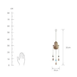 Hängedekoration "Fatimas Hand" Länge 55cm BALI In Gold -Küche Store butlers hangedekoration fatimas hand lange 55cm bali in gold 2