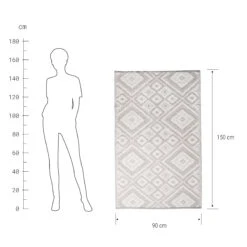 In- & Outdoor-Teppich Ethno L 150 X B 90cm COLOUR CLASH In Grau -Küche Store butlers in and outdoor teppich ethno l 150 x b 90cm colour clash in grau 2