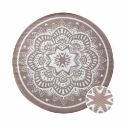 In- & Outdoor-Teppich Flora Ø150cm COLOUR CLASH In Natur-Weiß 8 In- & Outdoor-Teppich Flora Ø150cm COLOUR CLASH In Natur-Weiß -Küche Store butlers in and outdoor teppich flora o150cm colour clash in natur weiss 2