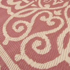 In- & Outdoor-Teppich Floral L 180 X B 118cm COLOUR CLASH In Hellrot-Creme -Küche Store butlers in and outdoor teppich floral l 180 x b 118cm colour clash in hellrot creme 4