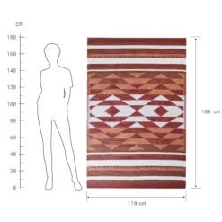 In- & Outdoor-Teppich Ikat L 180 X B 118cm COLOUR CLASH In Bunt -Küche Store butlers in and outdoor teppich ikat l 180 x b 118cm colour clash in bunt 2