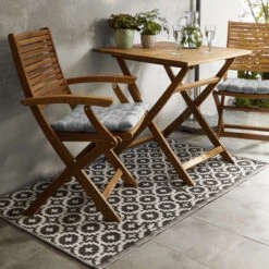 In- & Outdoor-Teppich Mosaik L 150 X B 90cm COLOUR CLASH In Schwarz -Küche Store butlers in and outdoor teppich mosaik l 150 x b 90cm colour clash in schwarz 11