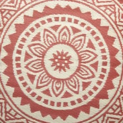 In- & Outdoor-Teppich Ø150cm COLOUR CLASH In Hellrot-Creme -Küche Store butlers in and outdoor teppich o150cm colour clash in hellrot creme 3