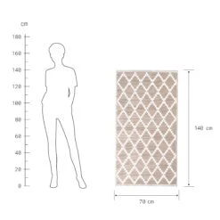 In- & Outdoor-Teppich Rauten L 140 X B 70cm COLOUR CLASH In Natur -Küche Store butlers in and outdoor teppich rauten l 140 x b 70cm colour clash in natur 2