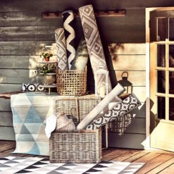 In- & Outdoorteppich Mosaik L 180 X B 120cm COLOUR CLASH In Schwarz -Küche Store butlers in and outdoorteppich mosaik l 180 x b 120cm colour clash in schwarz 7