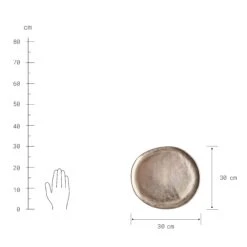 Kerzenteller Organisch Ø30cm BANQUET In Gold -Küche Store butlers kerzenteller organisch o30cm banquet in gold 2