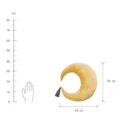 Kissen L 38 X B 38cm LITTLE MOON In Gelb-Anthrazit 5 Kissen L 38 X B 38cm LITTLE MOON In Gelb-Anthrazit -Küche Store butlers kissen l 38 x b 38cm little moon in gelb anthrazit 2