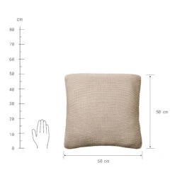 Kissen L 50 X B 50cm AVA In Taupe -Küche Store butlers kissen l 50 x b 50cm ava in taupe 3