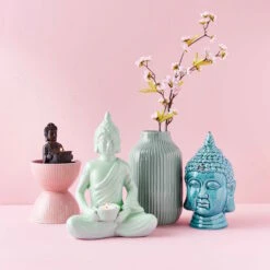Kopf Höhe 23cm BUDDHA In Türkis 12 Kopf Höhe 23cm BUDDHA In Türkis -Küche Store butlers kopf hohe 23cm buddha in turkis 5