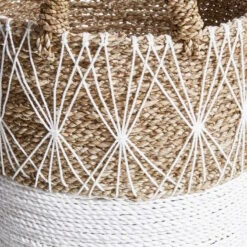 Korb Ø36cm WHITE BEACH In Natur-Weiß -Küche Store butlers korb o36cm white beach in natur weiss 2
