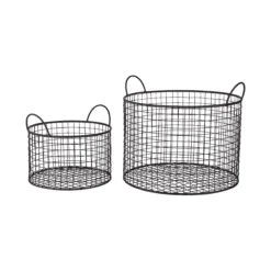 Korb Rund Ø30cm HOOP In Schwarz -Küche Store butlers korb rund o30cm hoop in schwarz 3