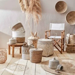 Korb Rund Ø35cm COTTON BRAID In Natur-Weiß -Küche Store butlers korb rund o35cm cotton braid in natur weiss 5