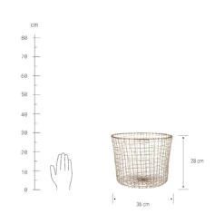 Küche Store -Küche Store butlers korb rund o36cm grid in gold 1