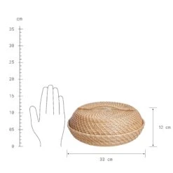 Korbschale Rattan Ø33cm RONDA In Natur -Küche Store butlers korbschale rattan o33cm ronda in natur 3