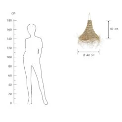 Lampenschirm Höhe 40cm BOMAS In Natur -Küche Store butlers lampenschirm hohe 40cm bomas in natur 2