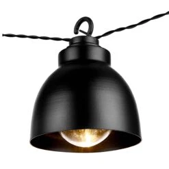 Metall-Lampenkette Mit Stecker WAREHOUSE In Schwarz -Küche Store butlers metall lampenkette mit stecker warehouse in schwarz 2