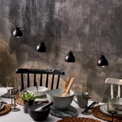 Metall-Lampenkette Mit Stecker WAREHOUSE In Schwarz -Küche Store butlers metall lampenkette mit stecker warehouse in schwarz 5