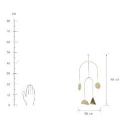 Mobile 4 Ornamente Länge 48cm PEACEFUL HOME In Gold 7 Mobile 4 Ornamente Länge 48cm PEACEFUL HOME In Gold -Küche Store butlers mobile 4 ornamente lange 48cm peaceful home in gold 2