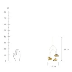 Mobile Höhe 40cm OVER THE RAINBOW In Gold -Küche Store butlers mobile hohe 40cm over the rainbow in gold 2