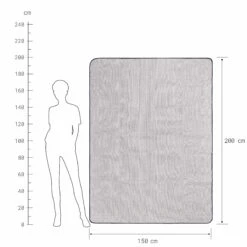 Picknickdecke L 150 X B 200cm WANDERLUST In Taupe-Weiß 8 Picknickdecke L 150 X B 200cm WANDERLUST In Taupe-Weiß -Küche Store butlers picknickdecke l 150 x b 200cm wanderlust in taupe weiss 3