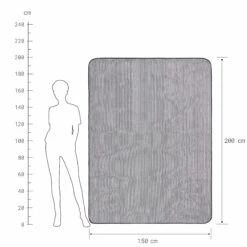 Picknickdecke Streifen L 150 X B 200cm WANDERLUST In Blau-Creme -Küche Store butlers picknickdecke streifen l 150 x b 200cm wanderlust in blau creme 3