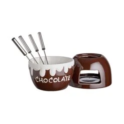 Schokoladenfondue 6-tlg. CHOCOLATE LOVE In Dunkelbraun -Küche Store butlers schokoladenfondue 6 tlg chocolate love in dunkelbraun 5