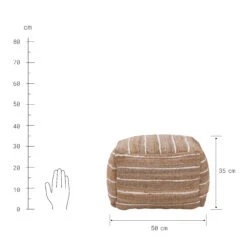 Sitzpouf B 50 X H 35cm ALL NATURE In Natur 11 Sitzpouf B 50 X H 35cm ALL NATURE In Natur -Küche Store butlers sitzpouf b 50 x h 35cm all nature in natur 3