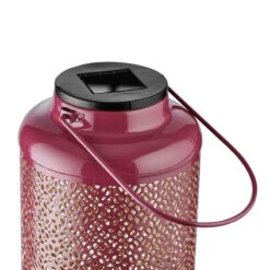 Solar-Laterne H 24cm SOLANA In Lila-Gold -Küche Store butlers solar laterne h 24cm solana in lila gold 3