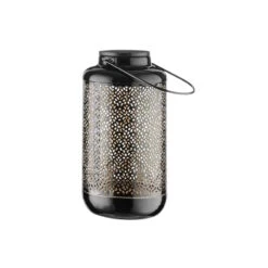 Solar-Laterne H 24cm SOLANA In Schwarz-Gold