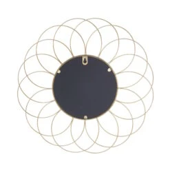 Spiegel Blume Ø42cm FIORE In Gold -Küche Store butlers spiegel blume o42cm fiore in gold 2
