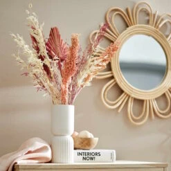 Spiegel Blumenförmig Ø52cm COTTAGE In Natur -Küche Store butlers spiegel blumenformig o52cm cottage in natur 6