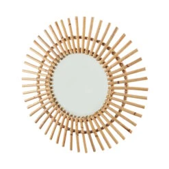 Spiegel Sonnenförmig Ø56cm COTTAGE In Natur -Küche Store butlers spiegel sonnenformig o56cm cottage in natur 3